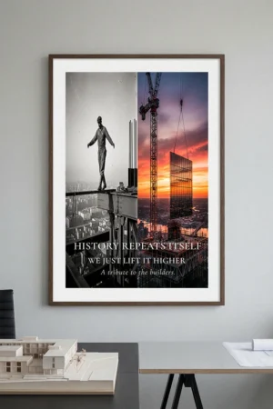 crane safety legacy poster pdf showing historic and modern crane work