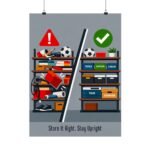 Organized Storage Safety Poster | Safe vs. Unsafe Housekeeping - Image 5