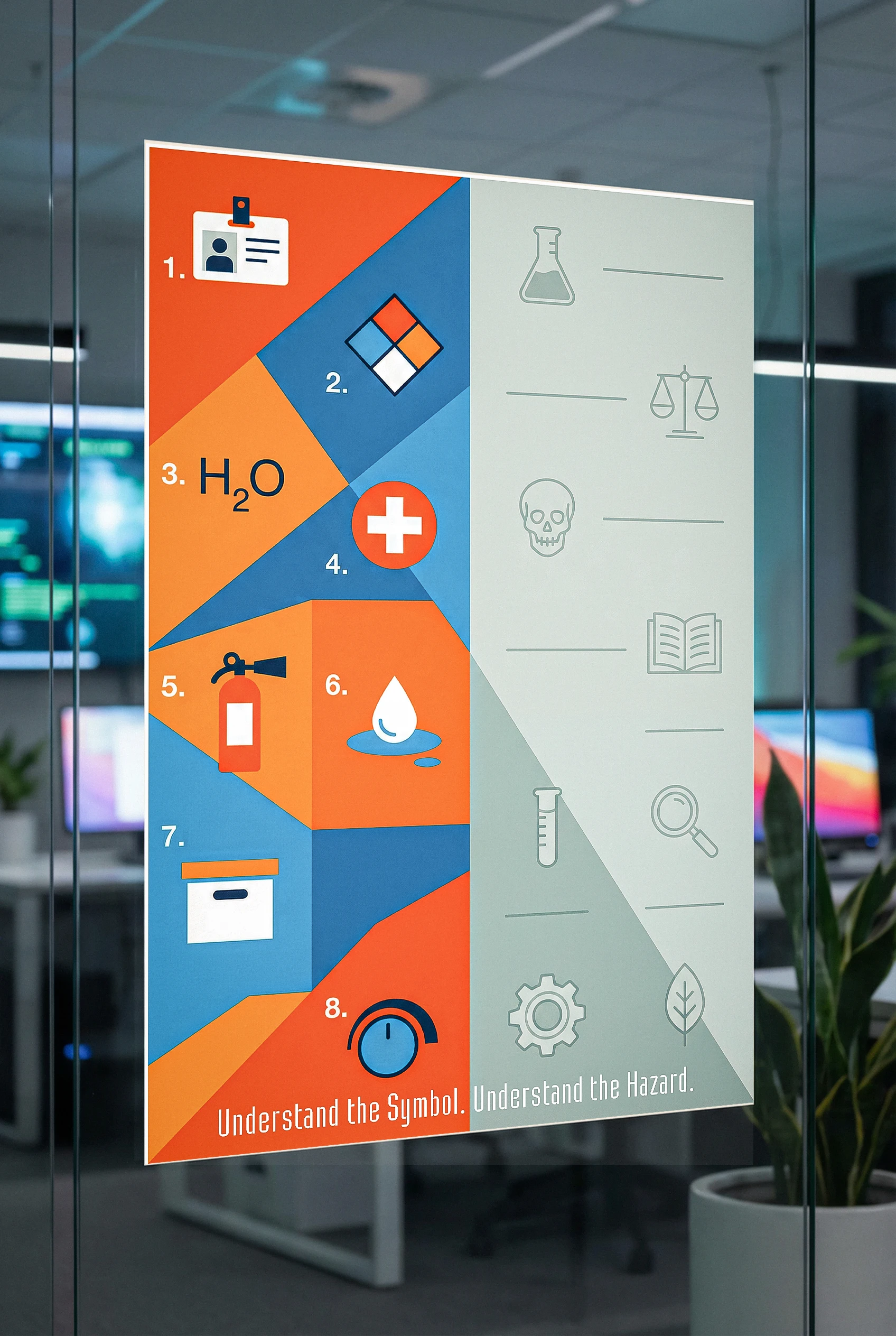 GHS Hazard Pictogram Reference Poster1 GHS hazard pictogram reference poster showing chemical hazard symbols and labelsTitle