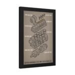 Engine Blueprint Framed Poster — Vintage Exploded Diesel Engine Diagram - Image 2