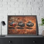 Automotive Engine Trio Framed Poster — Small Block Chevy, Flathead Ford & Early HEMI - Image 8