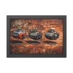 Automotive Engine Trio Framed Poster — Small Block Chevy, Flathead Ford & Early HEMI