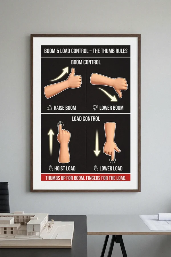Boom and Load Control Poster – industrialsafetyart.com