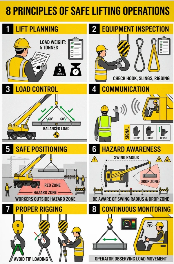 8 Crane Lifting Safety Principles – Safe Lifting Operations Training ...
