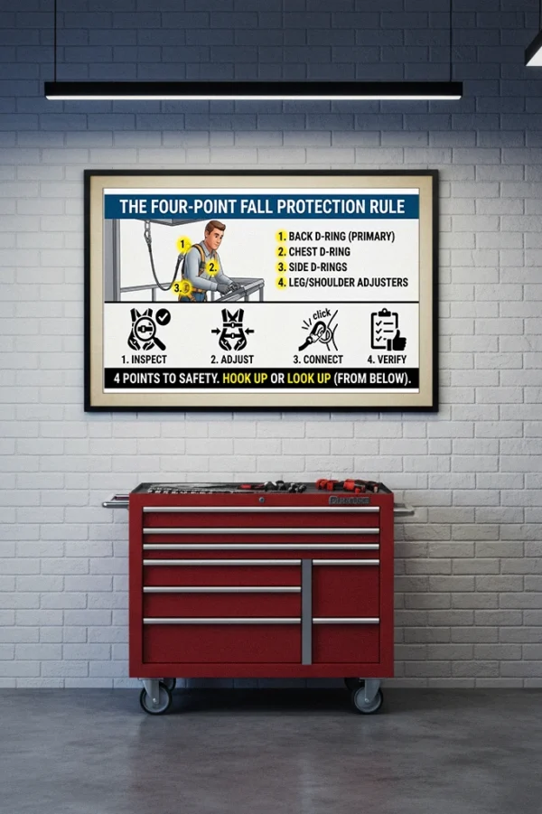 Fall Protection Rule Poster – industrialsafetyart.com