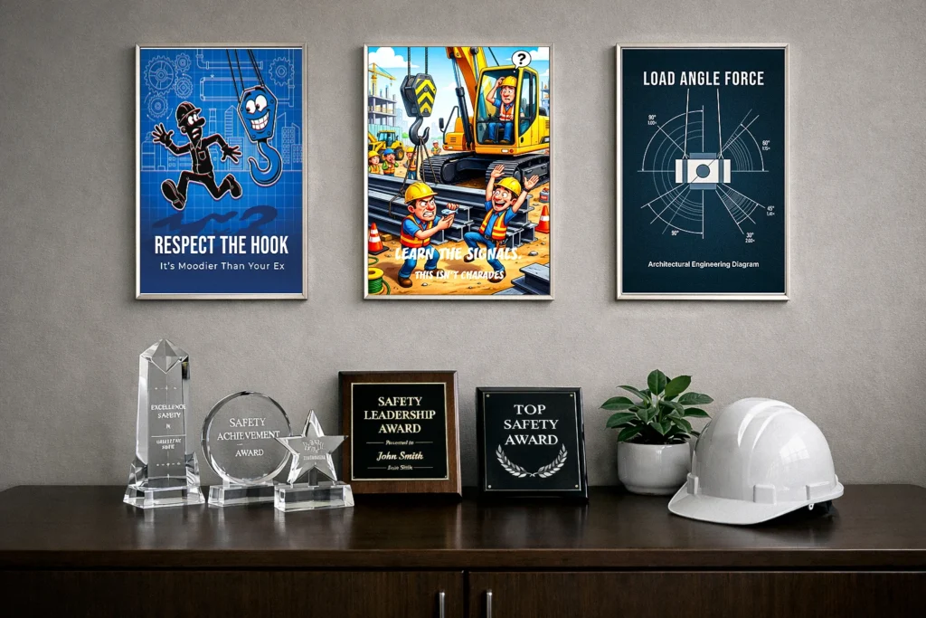 occupational safety poster for construction site
