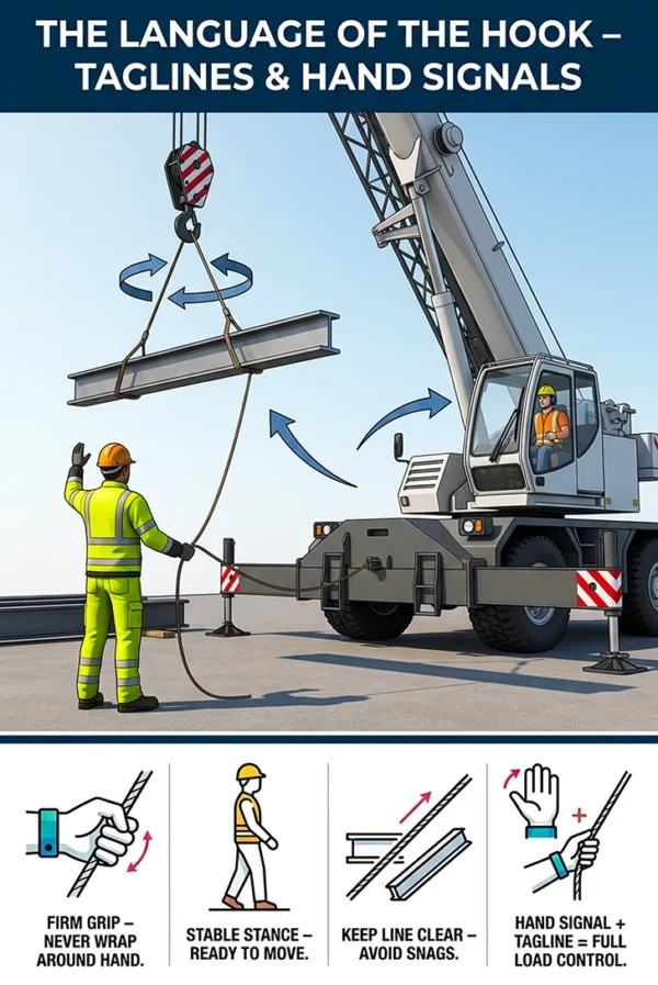 Taglines And Hand Signals Load Control Poster Industrialsafetyart