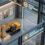heavy equipment safety posters showing excavator and loader safety protocols for 2026 industrial sites